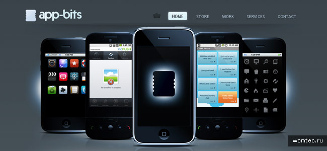 Дизайн веб-сайтов в стиле iPhone