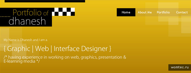 Желтый цвет в дизайне сайта | Веб-сайты | Womtec